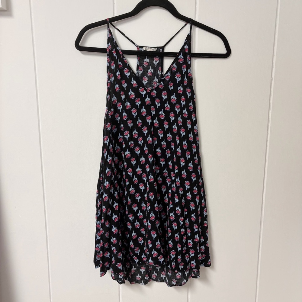 Free People Intimately Ludlow Floral racerback Mini Dress XS